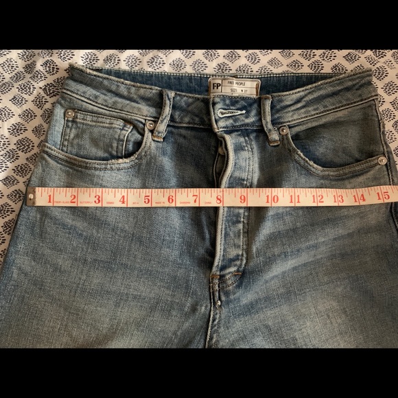 Free People Wales Wide Leg SZ 27 Button Fly - Picture 8 of 9